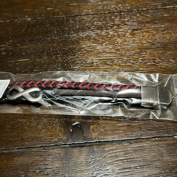 NEW Men’s PU Leather With Infinity Symbol Bracelet - Picture 7 of 9